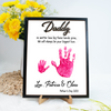 Custom Hand Down 2-Layered Wooden Plaque With Stand Gift For Father LM32 893507