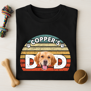 Custom Photo Dog Dad Mom Retro Dark Shirt For Dog Lovers CH07 895868