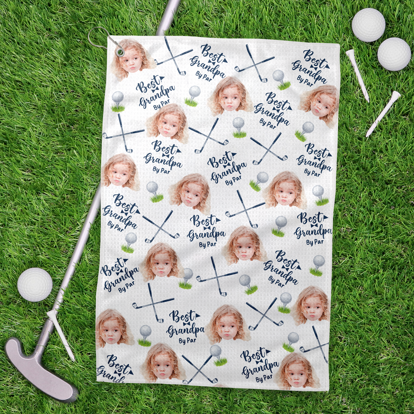Custom Photo Best Dad By Par For Sport Players Golf Towel LM32 893609