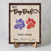 Best Cat Dad Ever Hands Down 2-Layered Wooden Plaque With Stand For Cat Lover TH10 894033