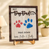 Best Cat Dad Ever Hands Down 2-Layered Wooden Plaque With Stand For Cat Lover TH10 894033