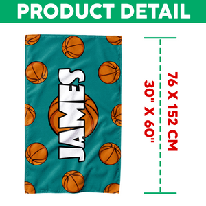 Personalized Volleyball Beach Towel, Sports Lovers Beach Towel LM32 893521