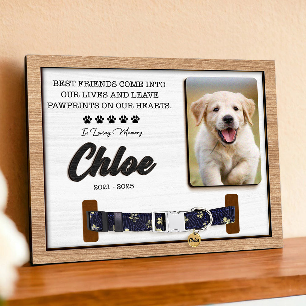 Custom Photo In Loving Memory Of Our Cherished Memorial 2-Layers Wooden Collar Frame LM32 893783