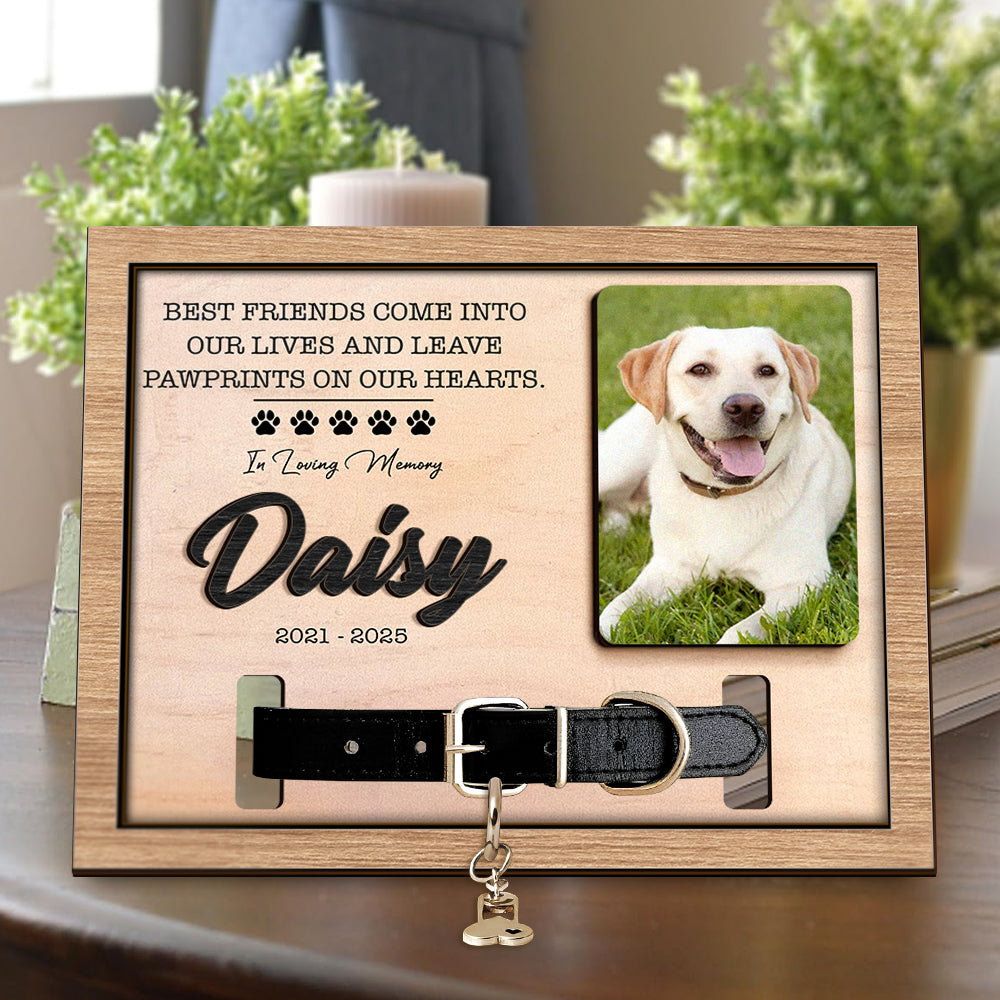 Custom Photo In Loving Memory Of Our Cherished Memorial 2-Layers Wooden Collar Frame LM32 893783