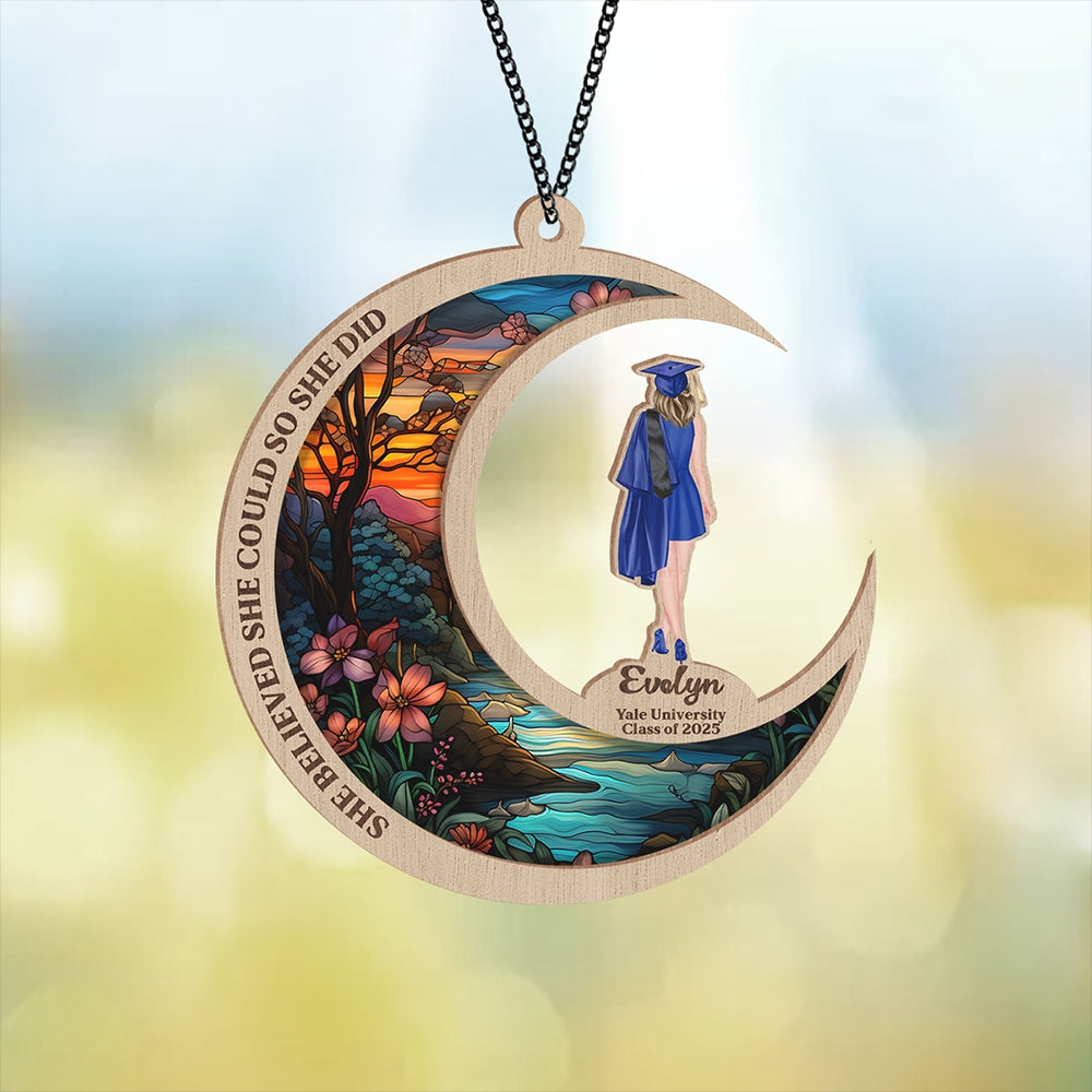 She Belived She Could So She Did Graduation Suncatcher TH10 894247