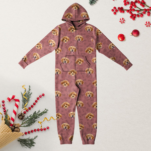 Custom Photo Dog Cat With Paw Onesie Pajamas HO82 894322