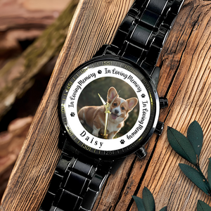 Custom Pet Memorial Photo - Personalized Men's Watch Gift For Dog Cat Lovers TH10 894261