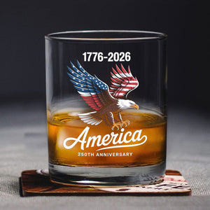Celebrate 250 Years of America USA Anniversary 1776-2026 Whiskey Glass HO82 894486