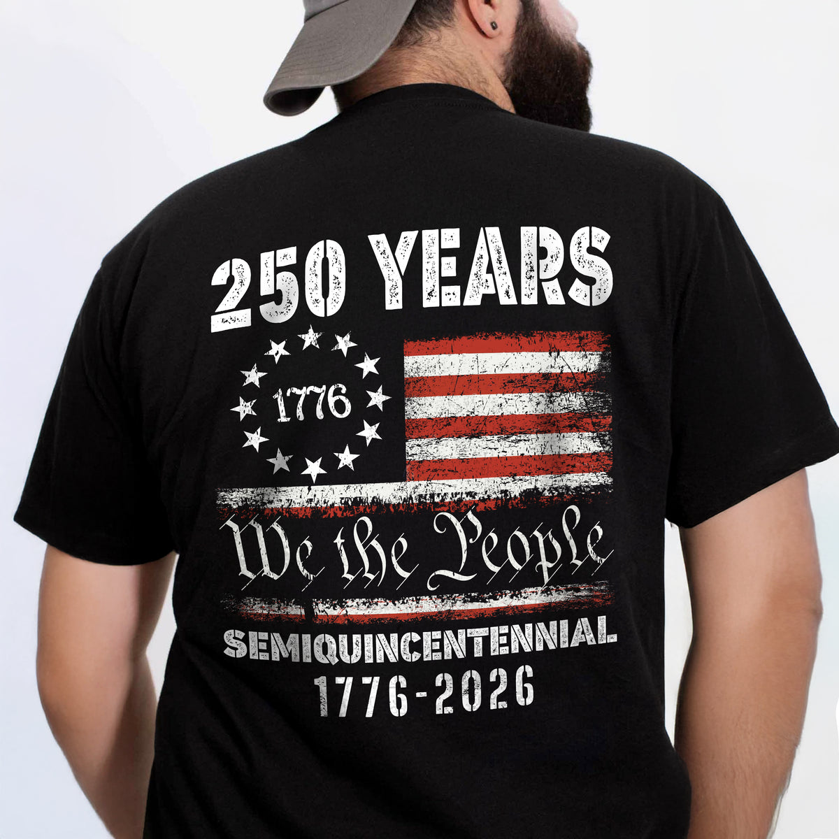 Celebrate Our America 250th Anniversary United States Semiquincentennial Back Side Dark Shirt HA75 897404