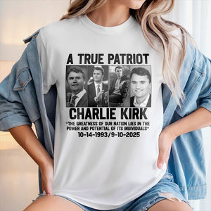 Justice for Charlie Kirk - Prayers Up for Charlie Bright Shirt HA75 64408