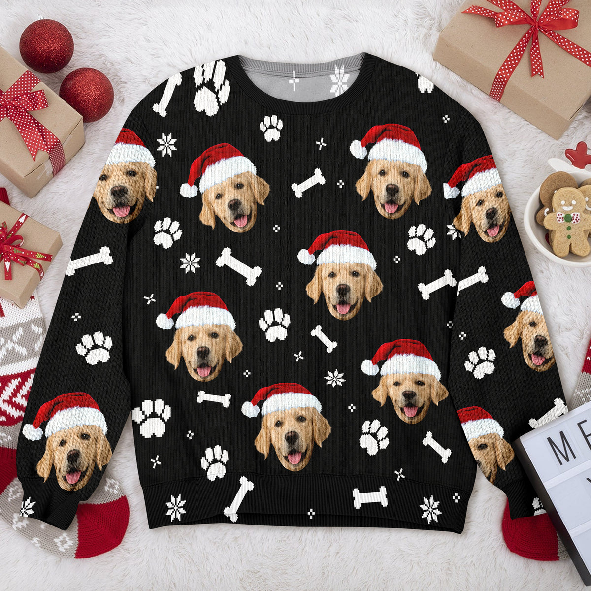 Custom Funny Dog Face Ugly Sweater Gift For Dog Lovers HA75 897524