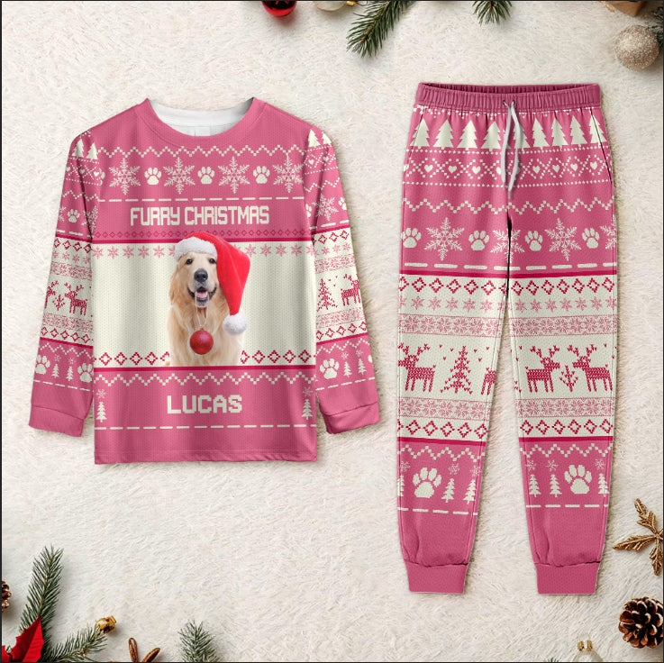 Custom Photo Merry Woofmas Feliz Navidog Sleepwear Christmas Gift For Dog Lovers CH07 896444