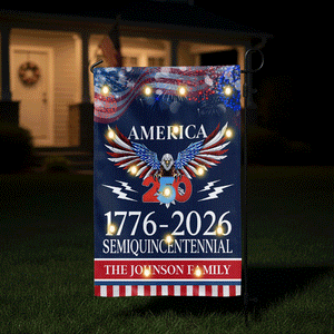 250 Years America Semiquincentennial Solar Led Garden Flag CH07 899130