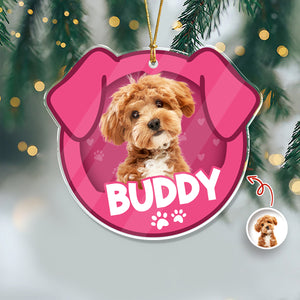 Custom Furry Baby Photo - Personalized Acrylic Ornament Gift For Dog Lovers CH07 899102