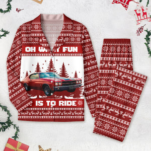Custom Car Photo Oh What Fun It Is To Ride Pajamas TH10 896017
