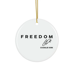 Freedom Charlie Kirk Christmas Acrylic Ornament TH10 64591