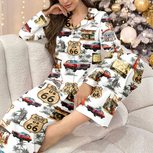 Custom Car Photo Rout 66 Authentic Pajamas TH10 894987