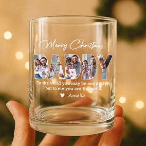 Custom Photo Merry Christmas Family Whiskey Glass TH10 896535