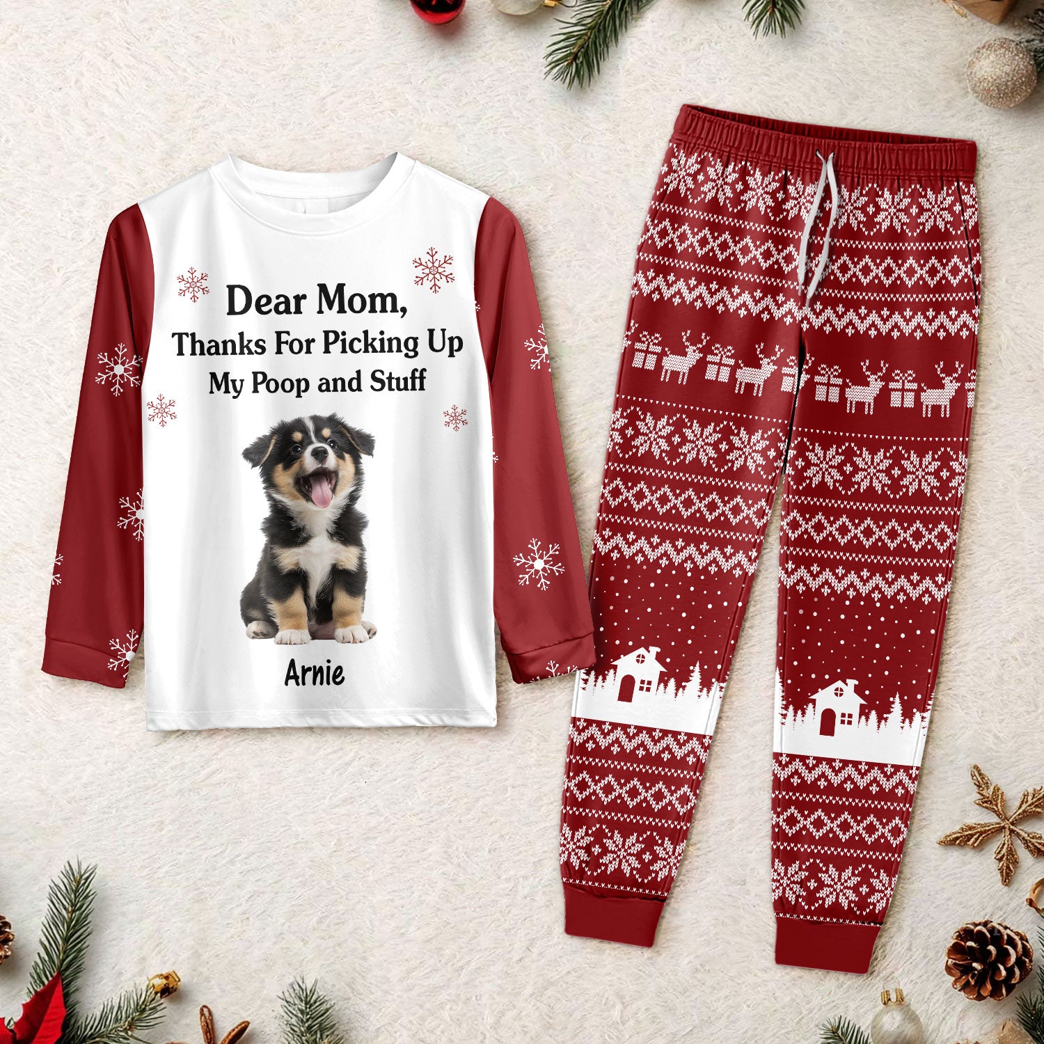 Custom Dog Photo Thanks For Picking Up My Poop and Stuff Sleepwear CH07 899126