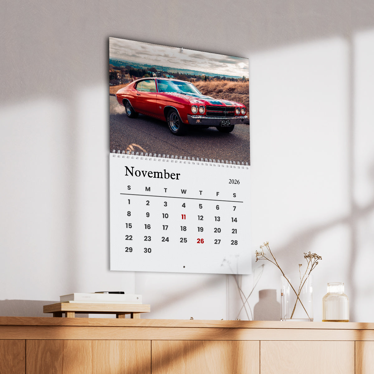 Custom Car Photo Wall Calendar For Car Lover TH10 896837