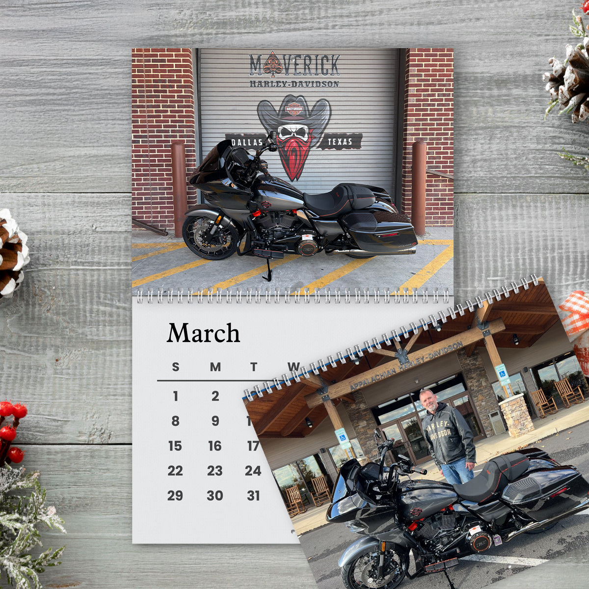 Custom Photo Wall Calendar For Biker TH10 896839