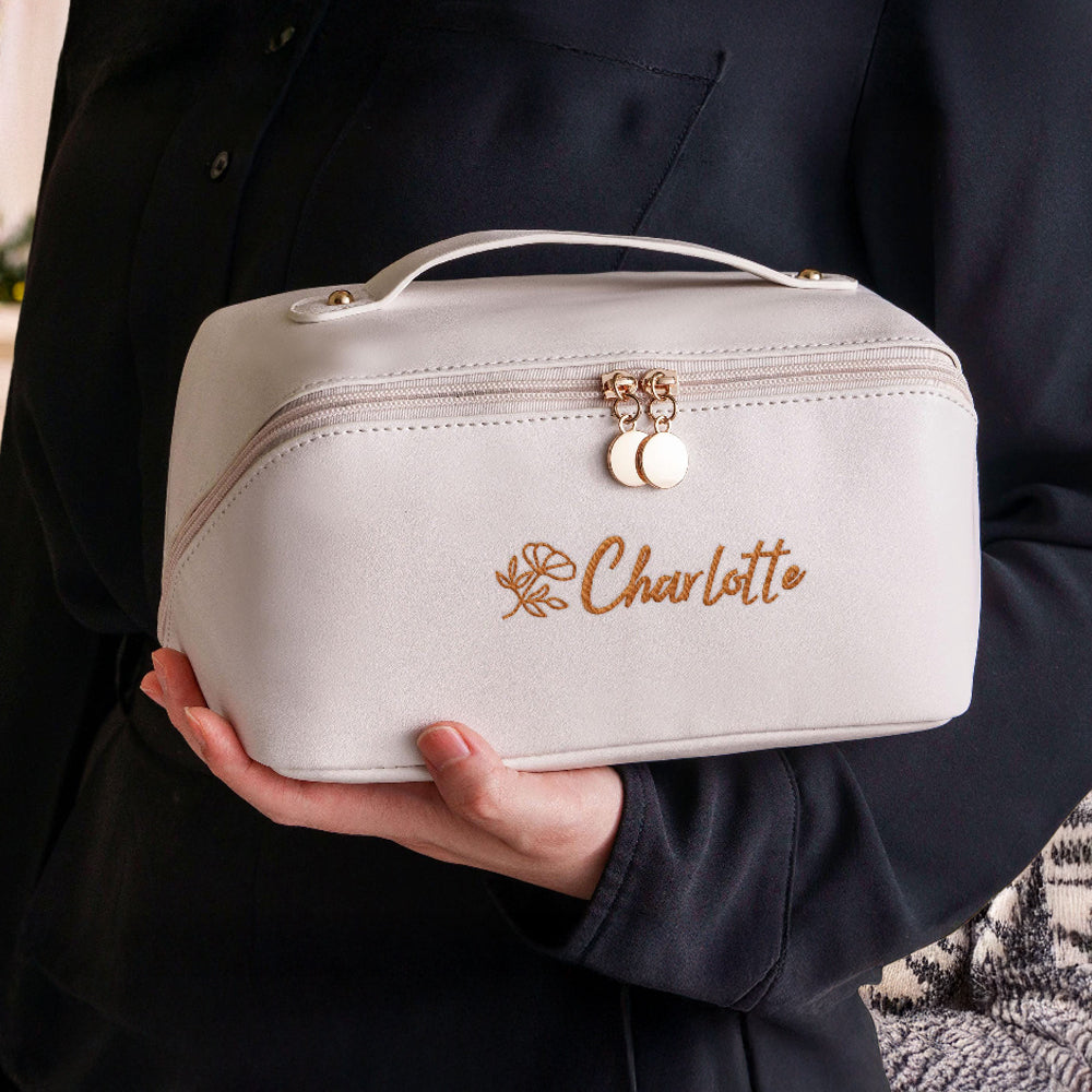 Personalized  Custom Name And Icon Embroidered Makeup Bag TH10 896853