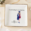 The Tassle Was Worth The Hassle - Family Personalized Custom Jewelry Dish - Graduation Gift For Family Members, Siblings, Brothers, Sisters 857416
