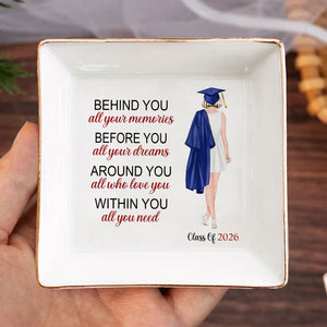 Before You All Your Dreams - Family Personalized Custom Jewelry Dish - Graduation Gift For Family Members, Siblings, Brothers, Sisters 736033