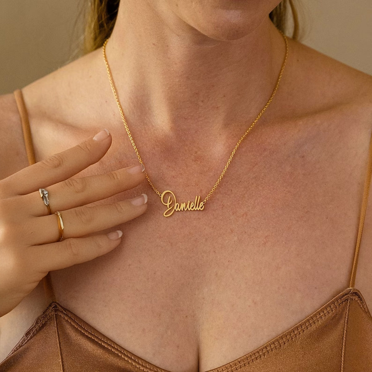 Custom Name On Necklace Birthday Gift for Her, Christmas Gift, Gift for Mom TH10 898037