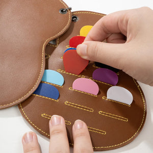 Personalized Guitar-Shaped PU Leather Guitar Picks Storage Case And Key Ring Gift for Guitar Player HA75 898500