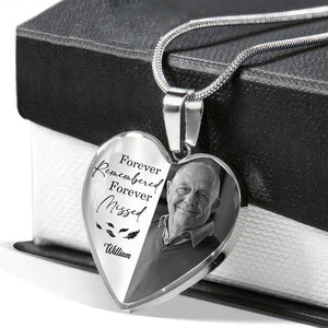 Custom Photo Always In Our Hearts At And Forever Memorial Necklace LM32 897505