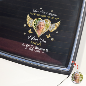 Custom Photo I Love You Forever Memorial Car Sticker HO82 900982