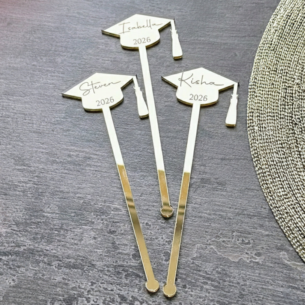 Custom Class Of 2026 Graduation Drink Stirrers, Graduation Decor HO82 901528