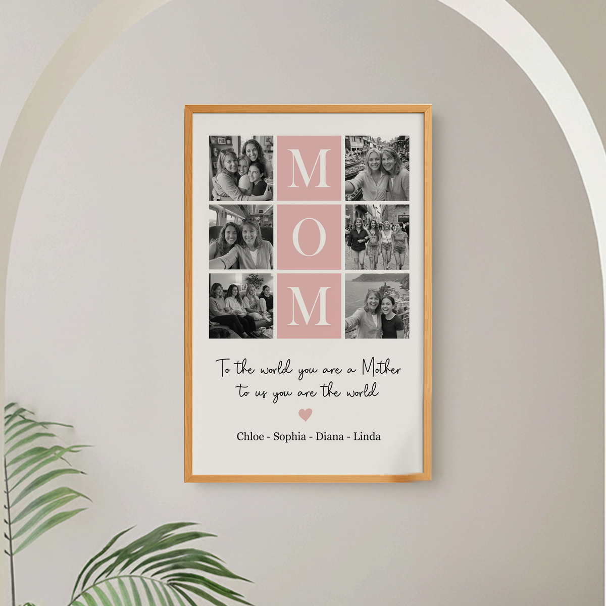 Custom Photo Mom Photo– Custom Gift from Son or Daughter, Mother’s Day Gift for Mom Poster Canvas TH10 169263