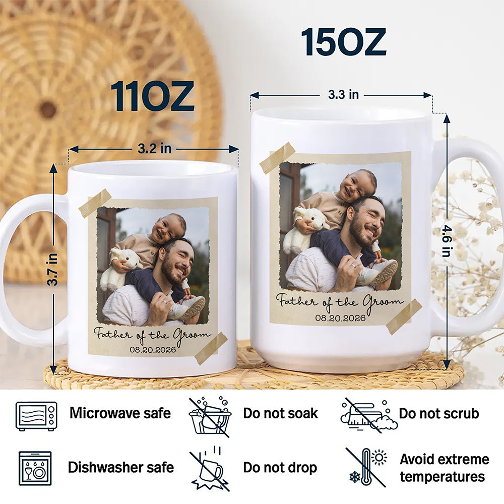 Custom Photo Father Of the Bride Or Groom Vintage Mug – Gift for Father’s Day HO82 902320