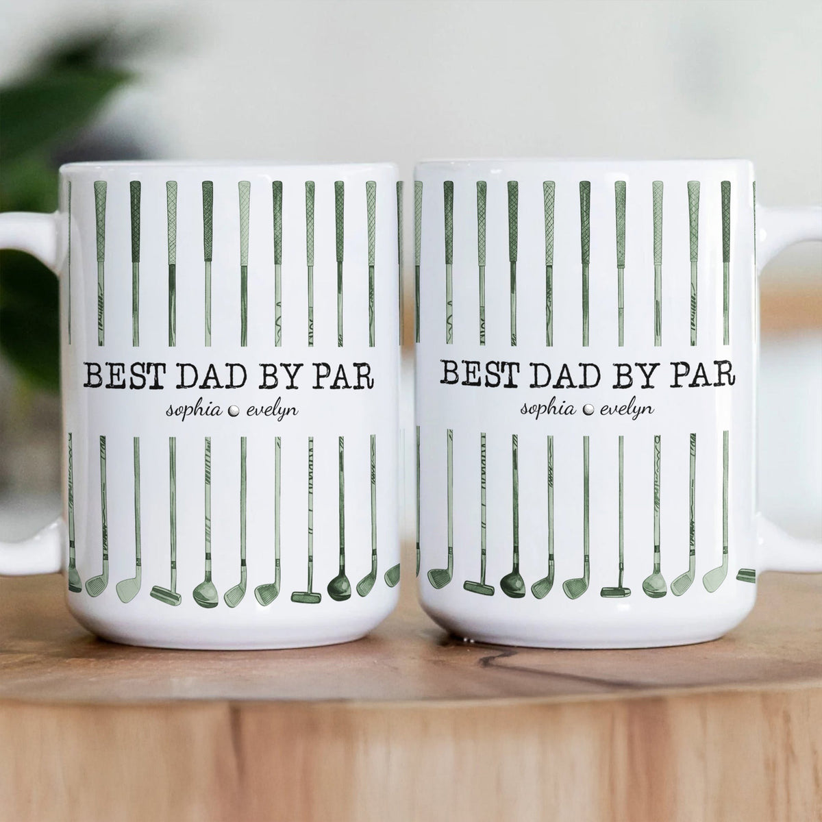 Personalized Best Dad By Par Golf Mug – Father’s Day Gift for Dad, Husband LM32 668995