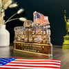 Personalized 250 Years Of Freedom 1776–2026 Acrylic Block Plaque - Veteran Gift, Patriotic Military Memorial Decor HO82 901854
