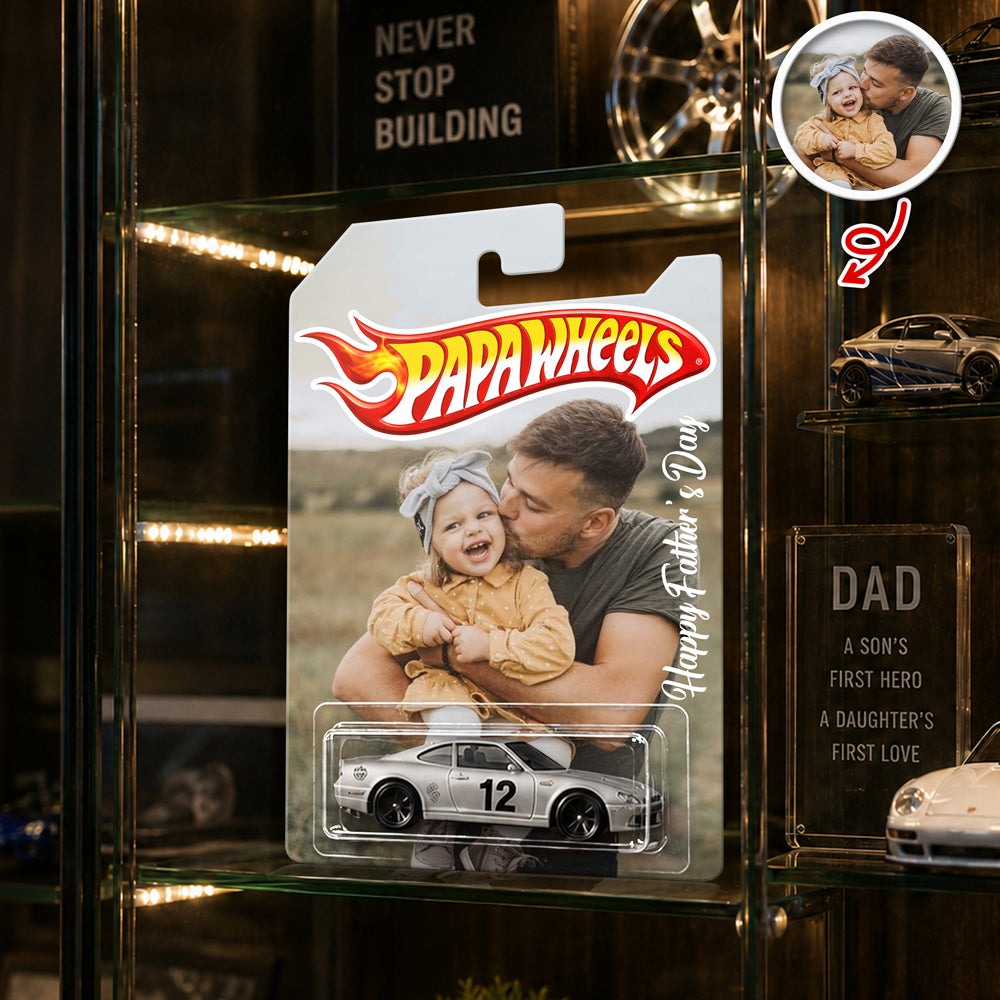 Personalized Best Dad Ever Wheels Packaging for Dad, Father's Day Custom Collector Gift HO82 902586