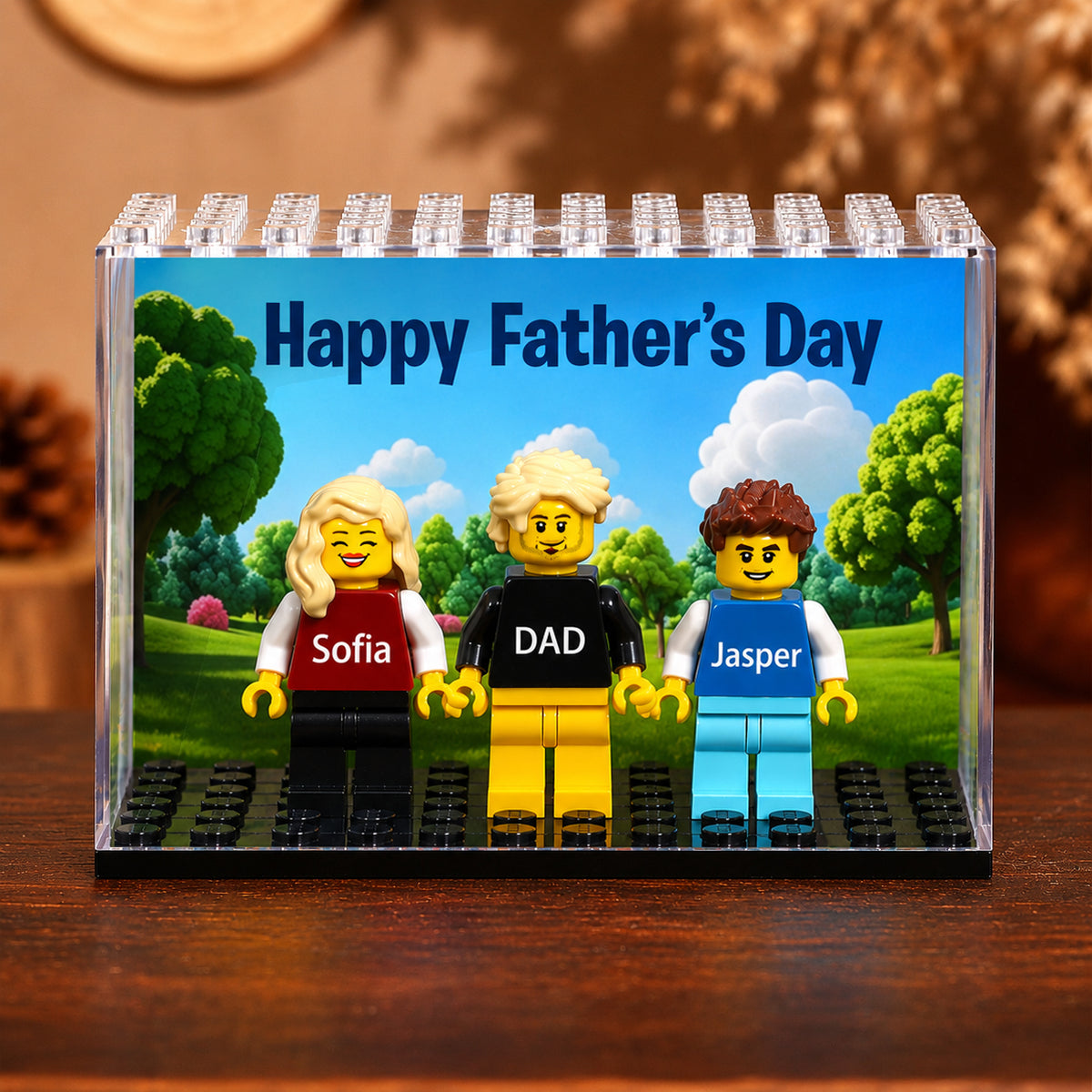 Personalized Family and Pet Minifigure Building Blocks Gifts - Gift For Dad, Father's Day, Anniversary, Birthday HO82 902686