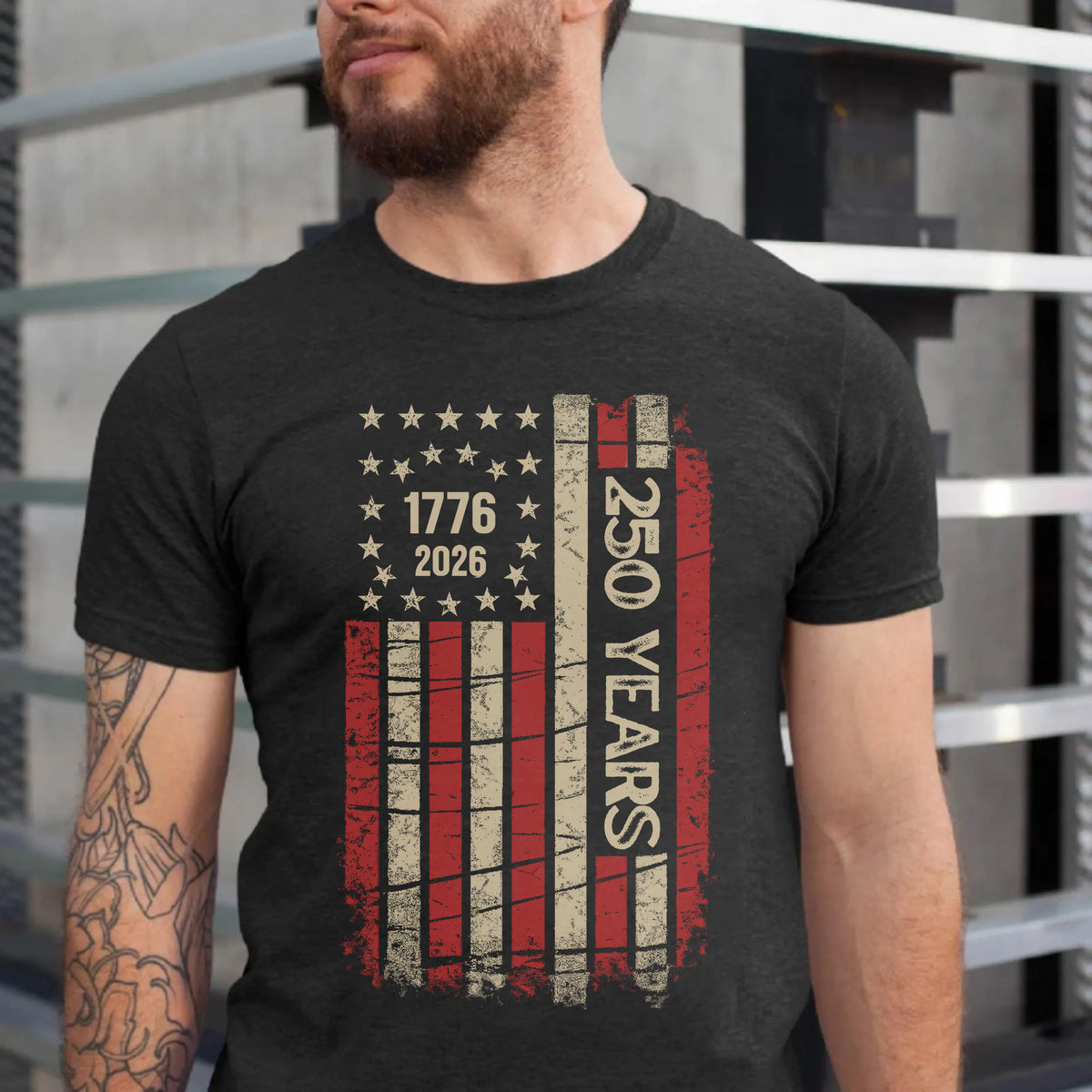 250th America Anniversary Vintage USA Flag Dark Shirt HO82 902754