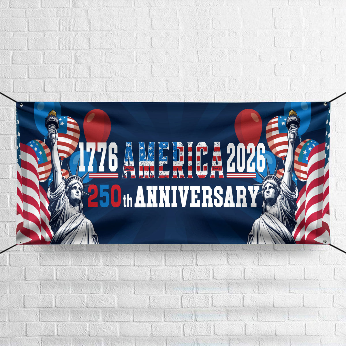 Custom Family Name USA 250th Anniversary 1776-2026 Banner HO82 901584