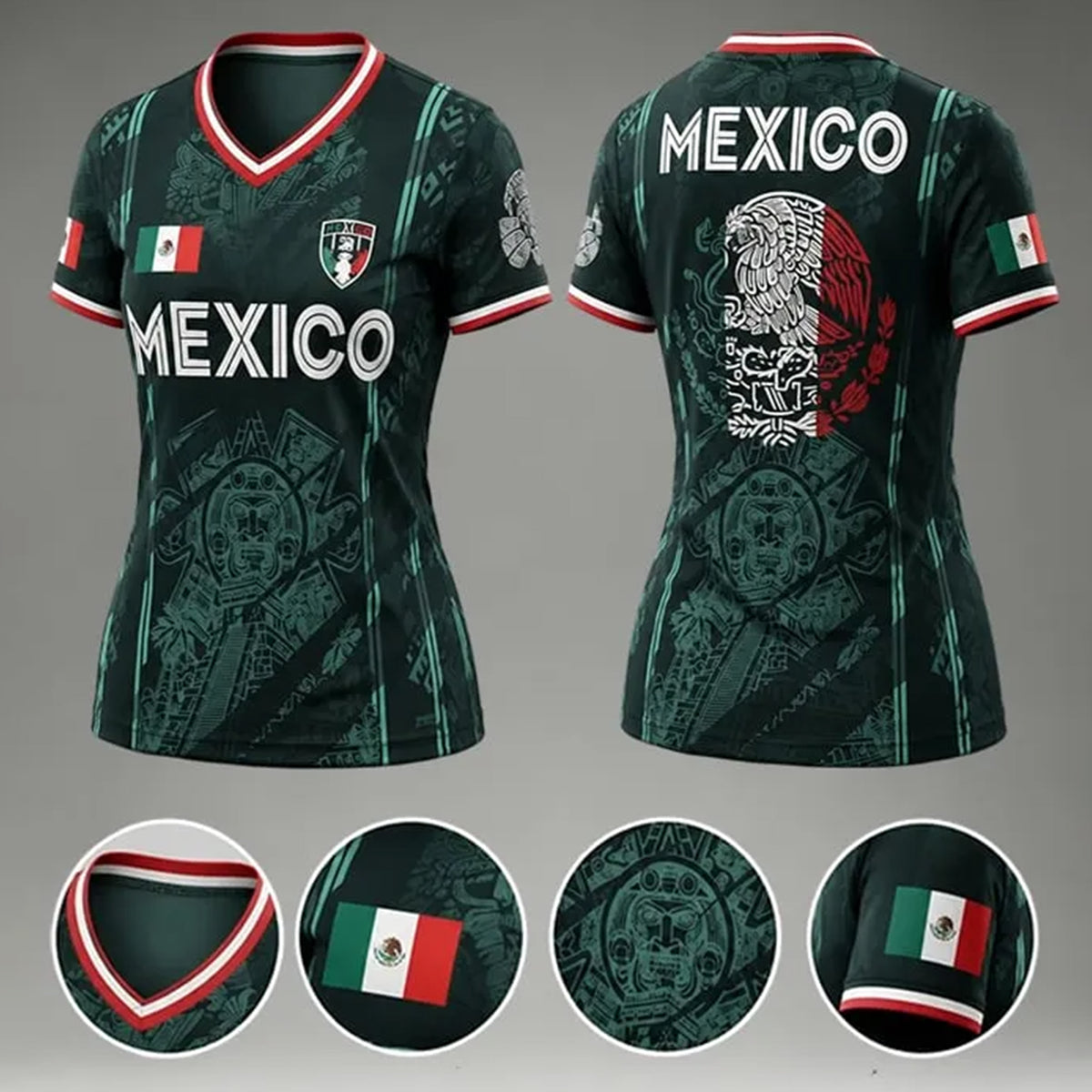 Mexico Soccer Jersey Shirt, Custom Name & Number Football Fan Gift For Sports Lovers HO82 903000