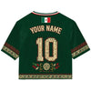 Custom Mexico Soccer Fitted Crop Top Jersey, Mexico Jersey Crop Tee, Game Day Shirt HO82 903004