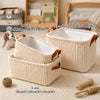 Personalized Dog Cat Pet Rectangle Toy Basket – Corduroy Pet Organizer with Name HA75 921704