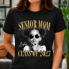 Custom Retro Senior Mom 2027 Dark Shirt - Personalized Class of 2027 Gift, Proud Family Gift HO82 903228