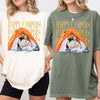 Custom Family Photo Vintage Happy Camper Comfort Shirt - Personalized Family Camping Gift TH10 170153