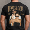 Custom Couple Photo Vintage Comfort Shirt For Girlfriend Boyfriend, Wife, Husband Anniversary Gift HA75 922208