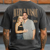 Custom Couple Photo Vintage Comfort Shirt For Girlfriend Boyfriend, Wife, Husband Anniversary Gift HA75 922208