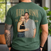 Custom Couple Photo Vintage Comfort Shirt For Girlfriend Boyfriend, Wife, Husband Anniversary Gift HA75 922208