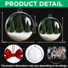 Custom Photo Family Christmas 3D Acrylic Ball Ornament, Snow Globe Ornament HO82 903438